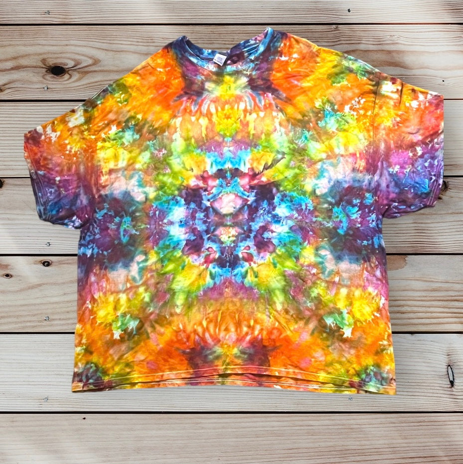Plus Sizes Unique One-Of-A-Kind Handmade Tie Dye Ice Dye Shirt