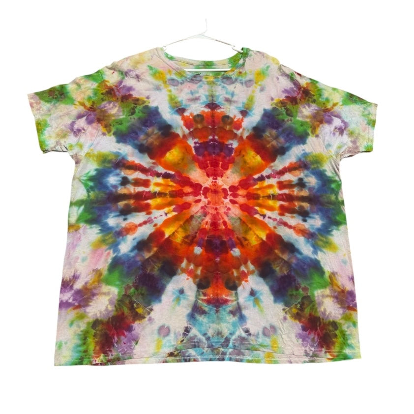 Plus Sizes Unique One-Of-A-Kind Handmade Tie Dye Ice Dye Shirt
