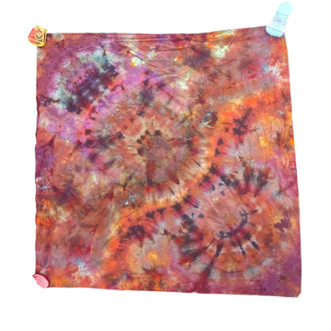Bandanas Unique One-Of-A-Kind Handmade Tie Dye Ice Dye Bandana