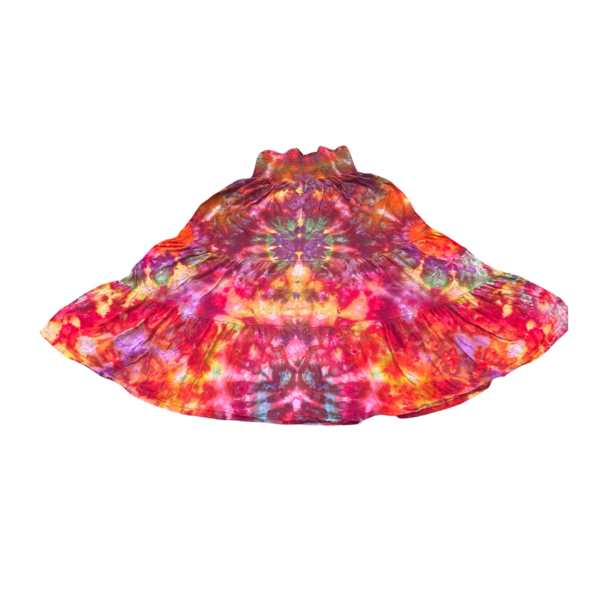 Ice-Dyed Tie Dye Skirts Unique One-Of-A-Kind Handmade
