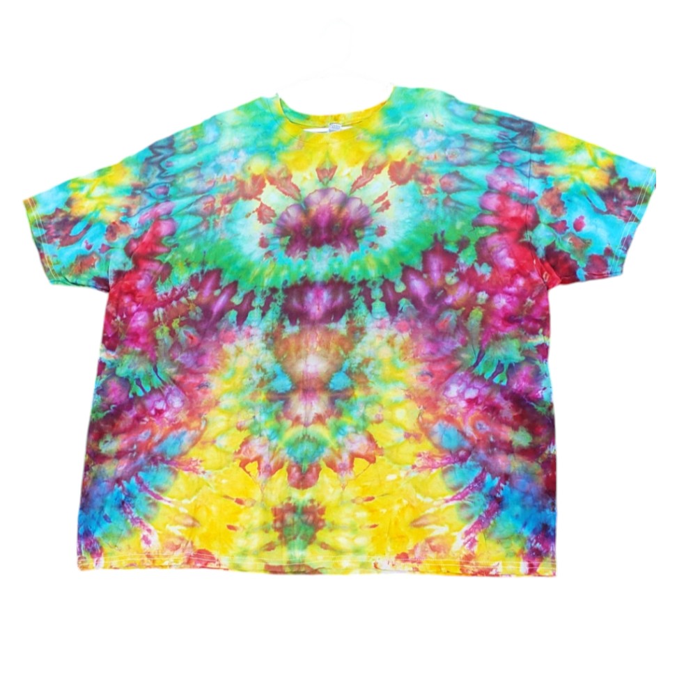 Size 3X Snow Tie Dye Unique One Of A Kind Handmade Tie Dye Wearable Adventure Shirt
