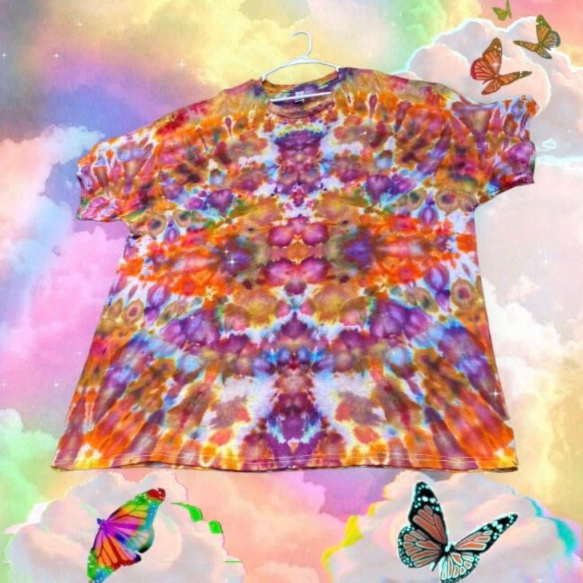 Tie dye shirt outlet 3X Psychedelic oil spill