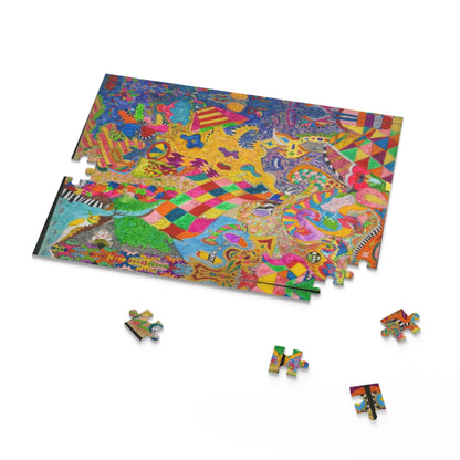 Abstract Kaleidoscope Puzzle — Colorful 120/252/500-Piece Jigsaw