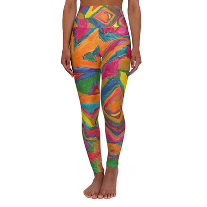 High Waisted Yoga Leggings (AOP)