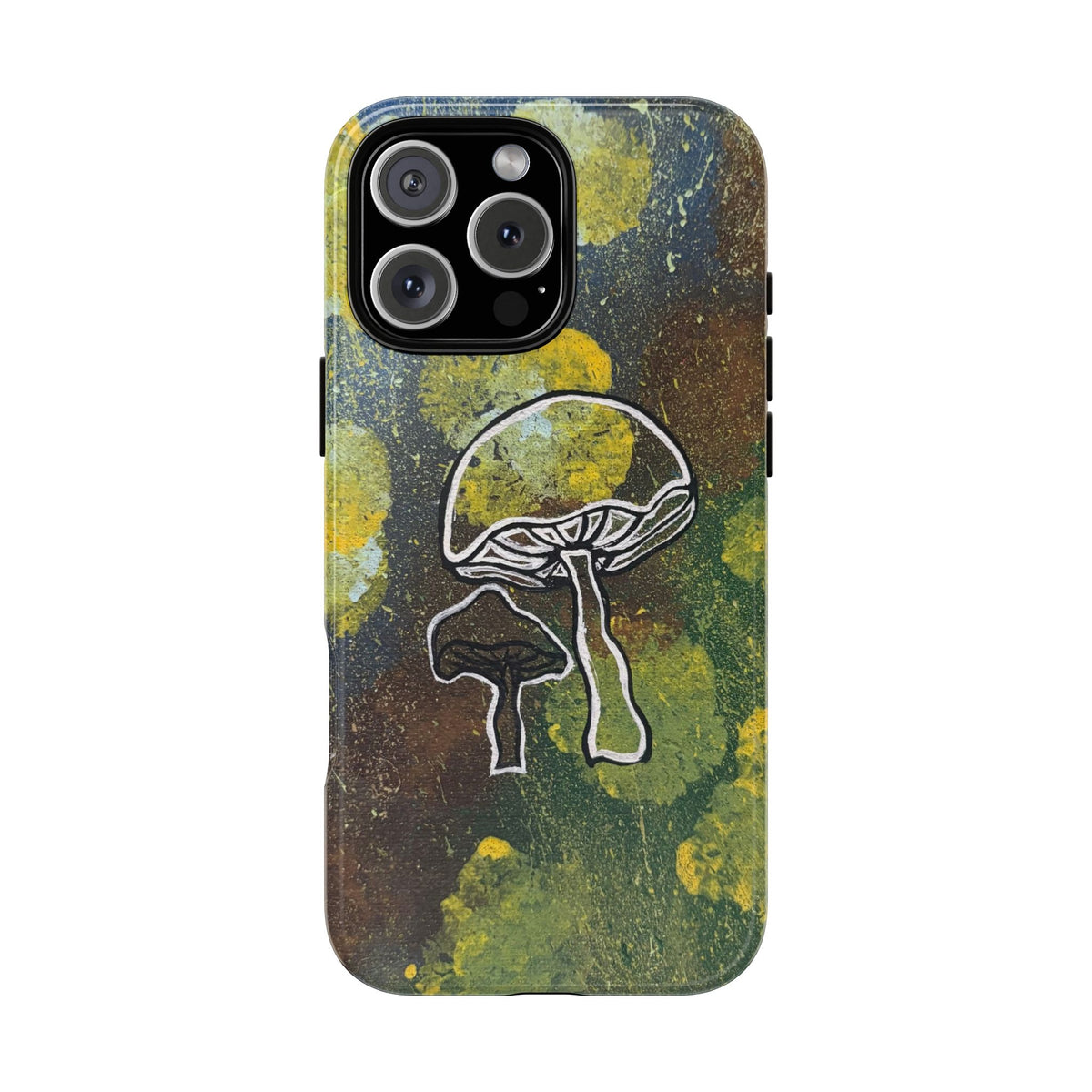 Mushroom Art Tough Phone Case — Botanical Forest Vibes, Protective iPhone Cover