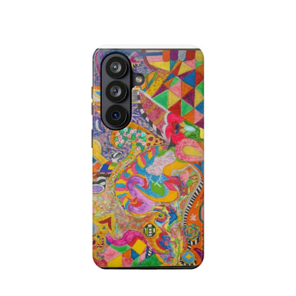 Magnetic Impact-Resistant Phone Case — Colorful Abstract Art Design