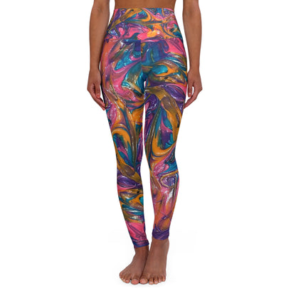 High Waisted Yoga Leggings (AOP)