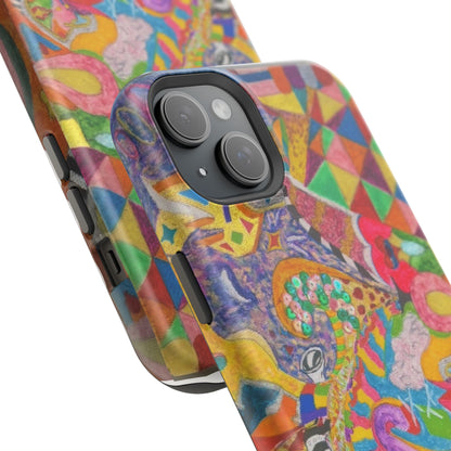 Magnetic Impact-Resistant Phone Case — Colorful Abstract Art Design