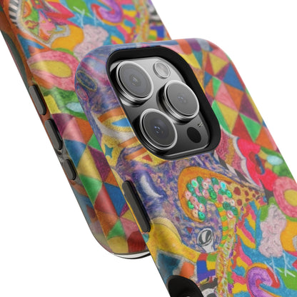 Magnetic Impact-Resistant Phone Case — Colorful Abstract Art Design