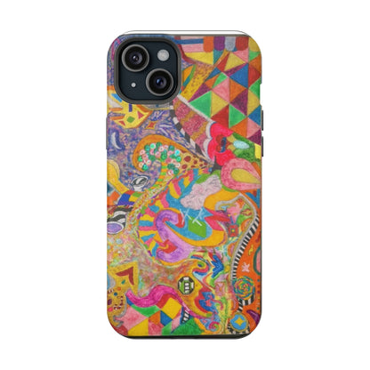 Magnetic Impact-Resistant Phone Case — Colorful Abstract Art Design