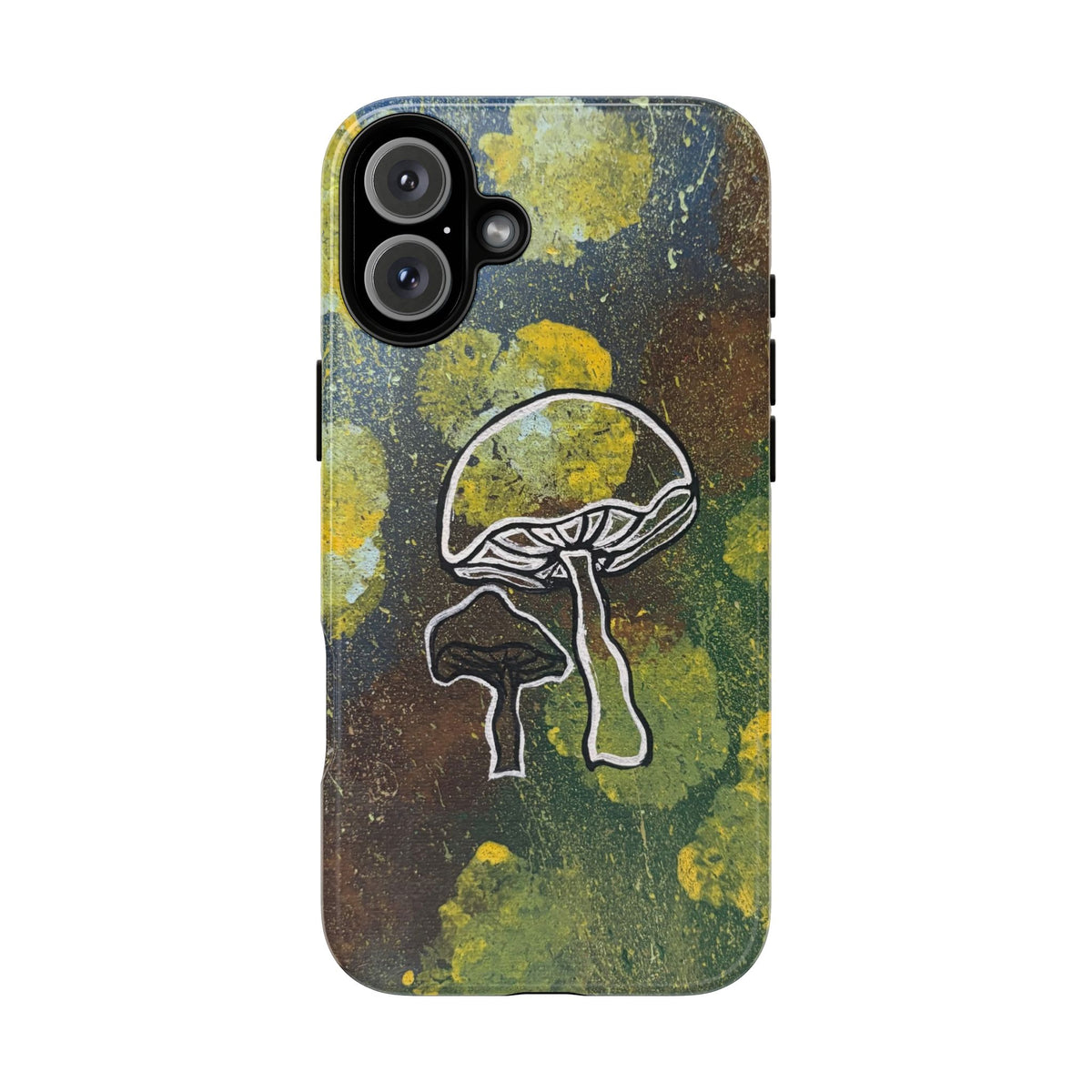Mushroom Art Tough Phone Case — Botanical Forest Vibes, Protective iPhone Cover