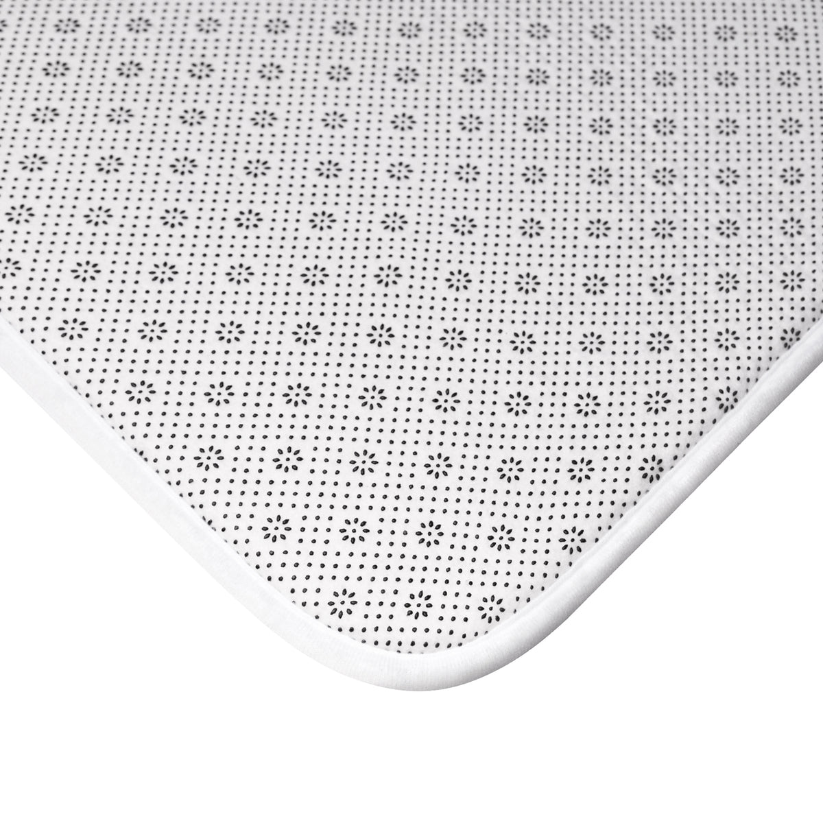 Psychedelic Mushroom Bath Mat – Abstract Green & Yellow Fungi Design