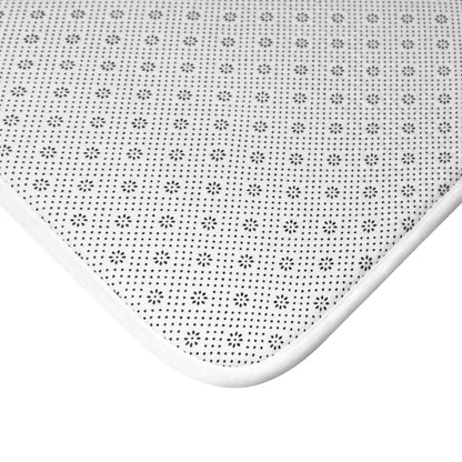 Psychedelic Mushroom Bath Mat – Abstract Green & Yellow Fungi Design