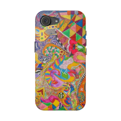 Magnetic Impact-Resistant Phone Case — Colorful Abstract Art Design
