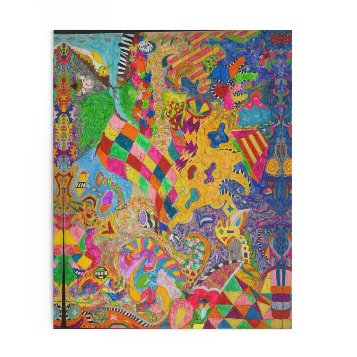 Abstract Kaleidoscope Puzzle — Colorful 120/252/500-Piece Jigsaw