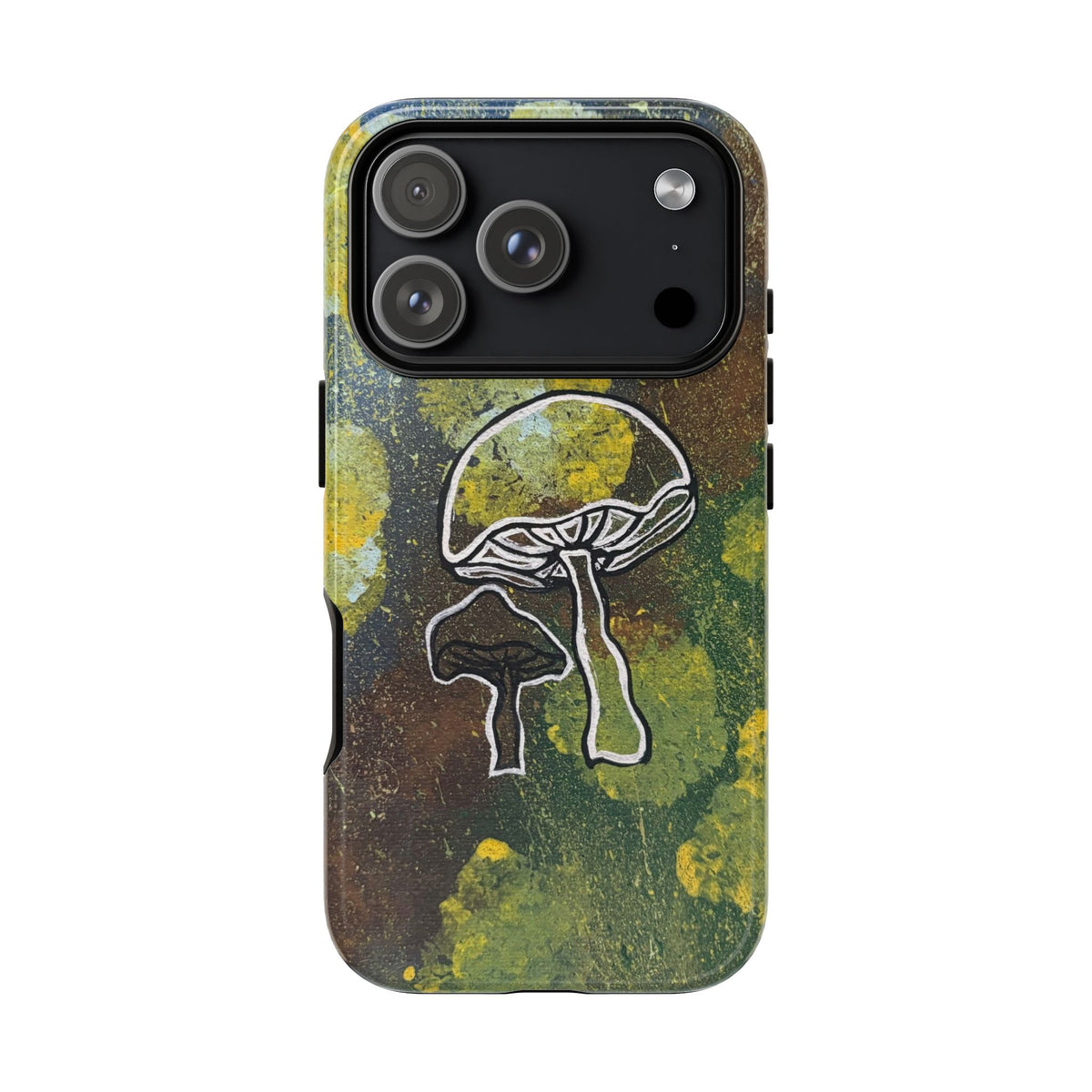 Mushroom Art Tough Phone Case — Botanical Forest Vibes, Protective iPhone Cover
