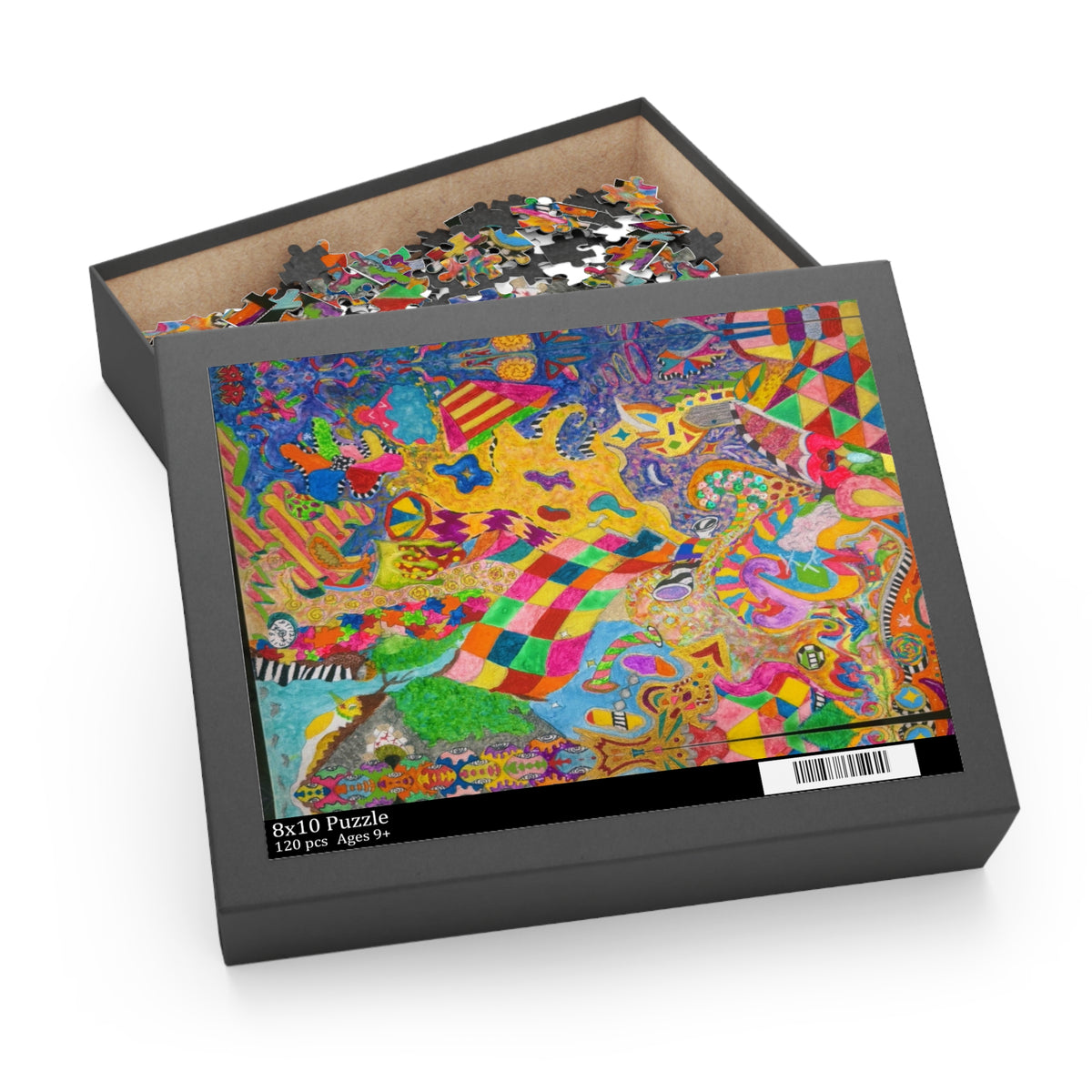 Abstract Kaleidoscope Puzzle — Colorful 120/252/500-Piece Jigsaw