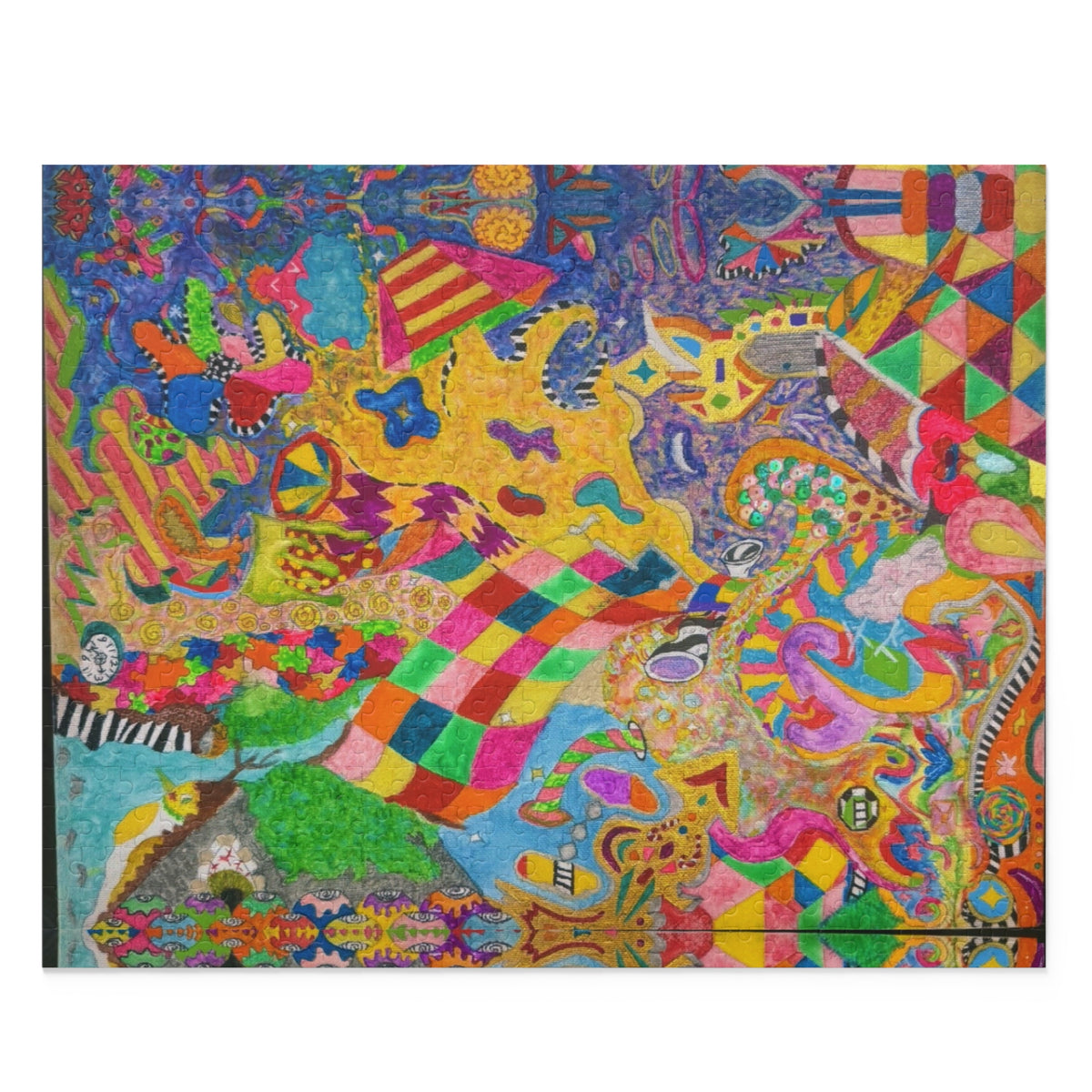 Abstract Kaleidoscope Puzzle — Colorful 120/252/500-Piece Jigsaw