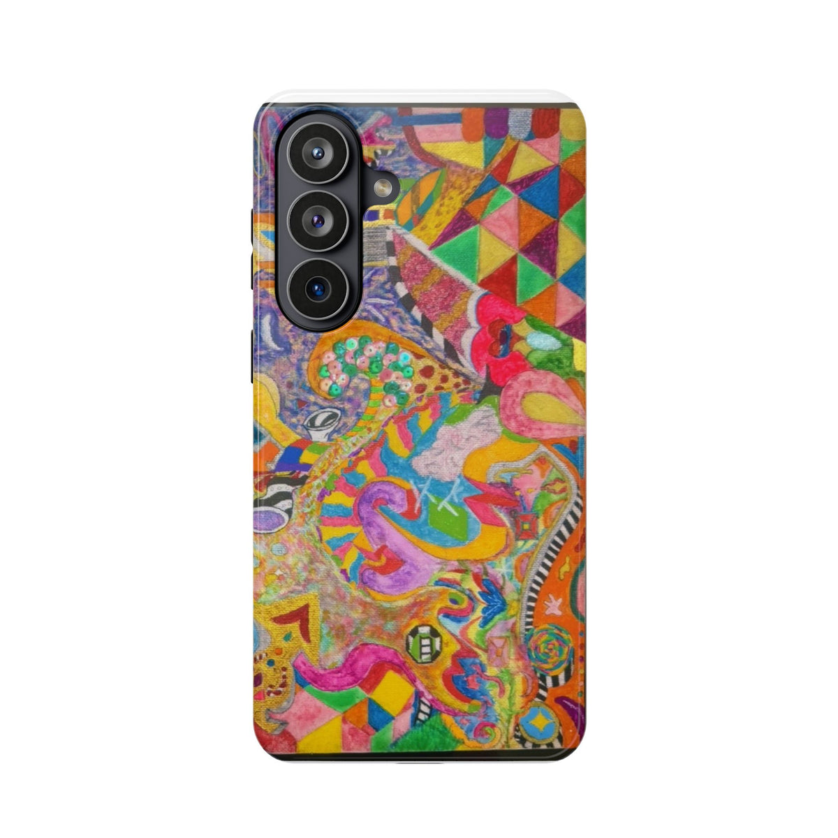 Magnetic Impact-Resistant Phone Case — Colorful Abstract Art Design