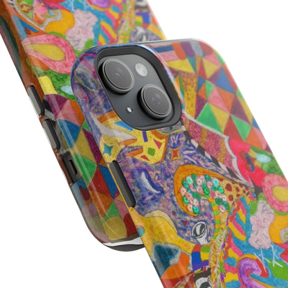 Magnetic Impact-Resistant Phone Case — Colorful Abstract Art Design