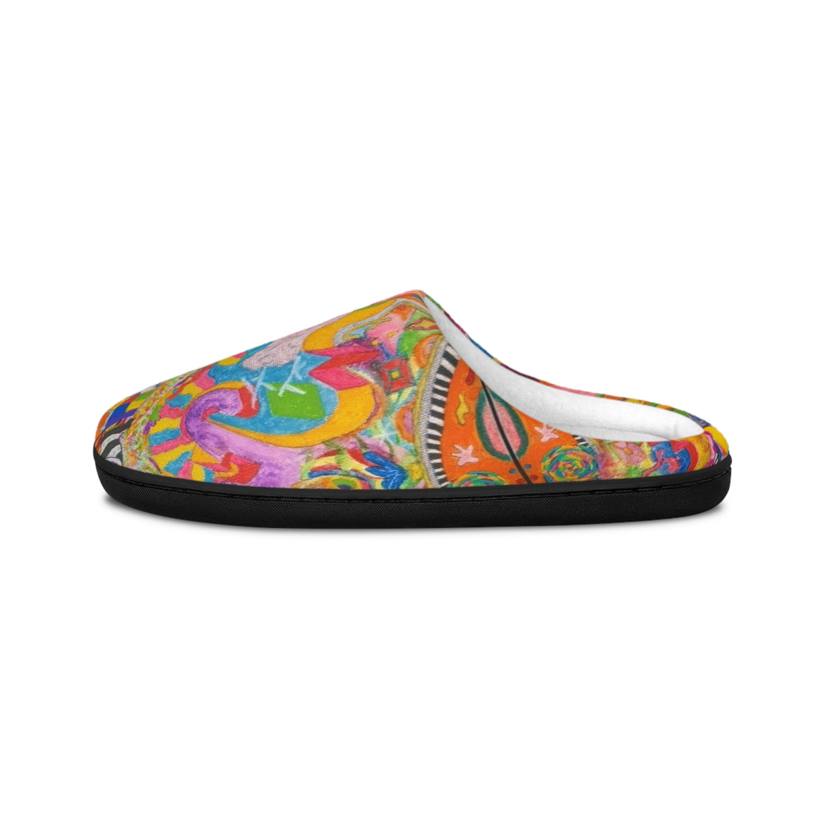 Colorful Paisley Art Women's Indoor Slippers