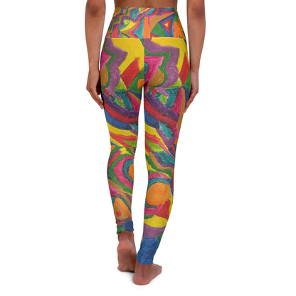 High Waisted Yoga Leggings (AOP)