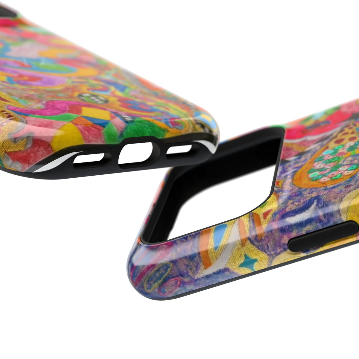 Magnetic Impact-Resistant Phone Case — Colorful Abstract Art Design