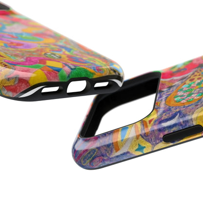 Magnetic Impact-Resistant Phone Case — Colorful Abstract Art Design