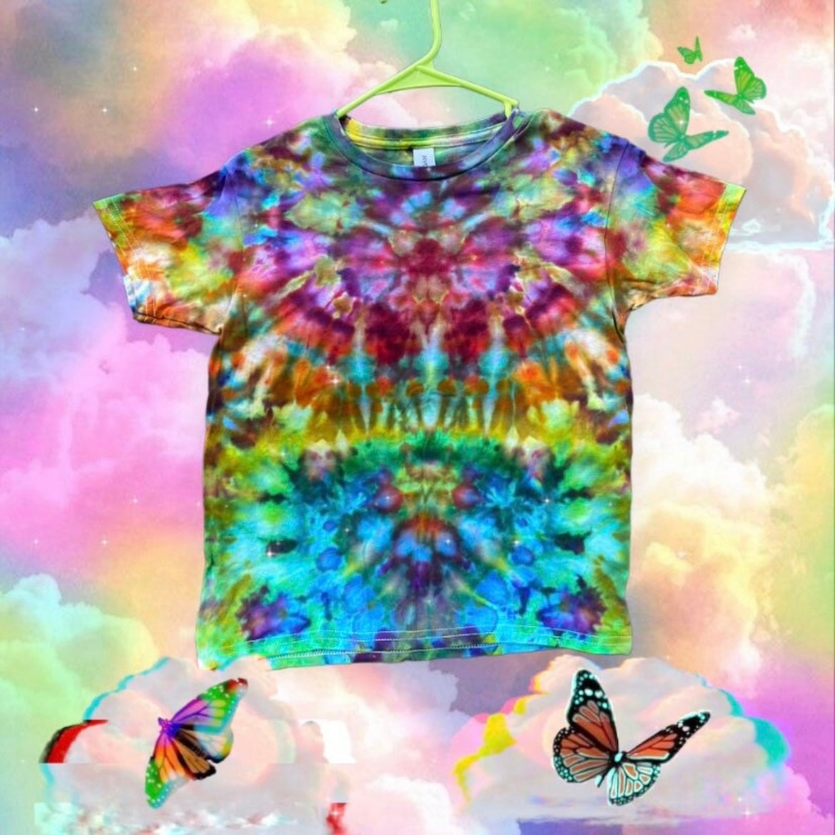 Youth Small Unique One Of A Kind Handmade Tie Dye Wearable Adventure Shirt