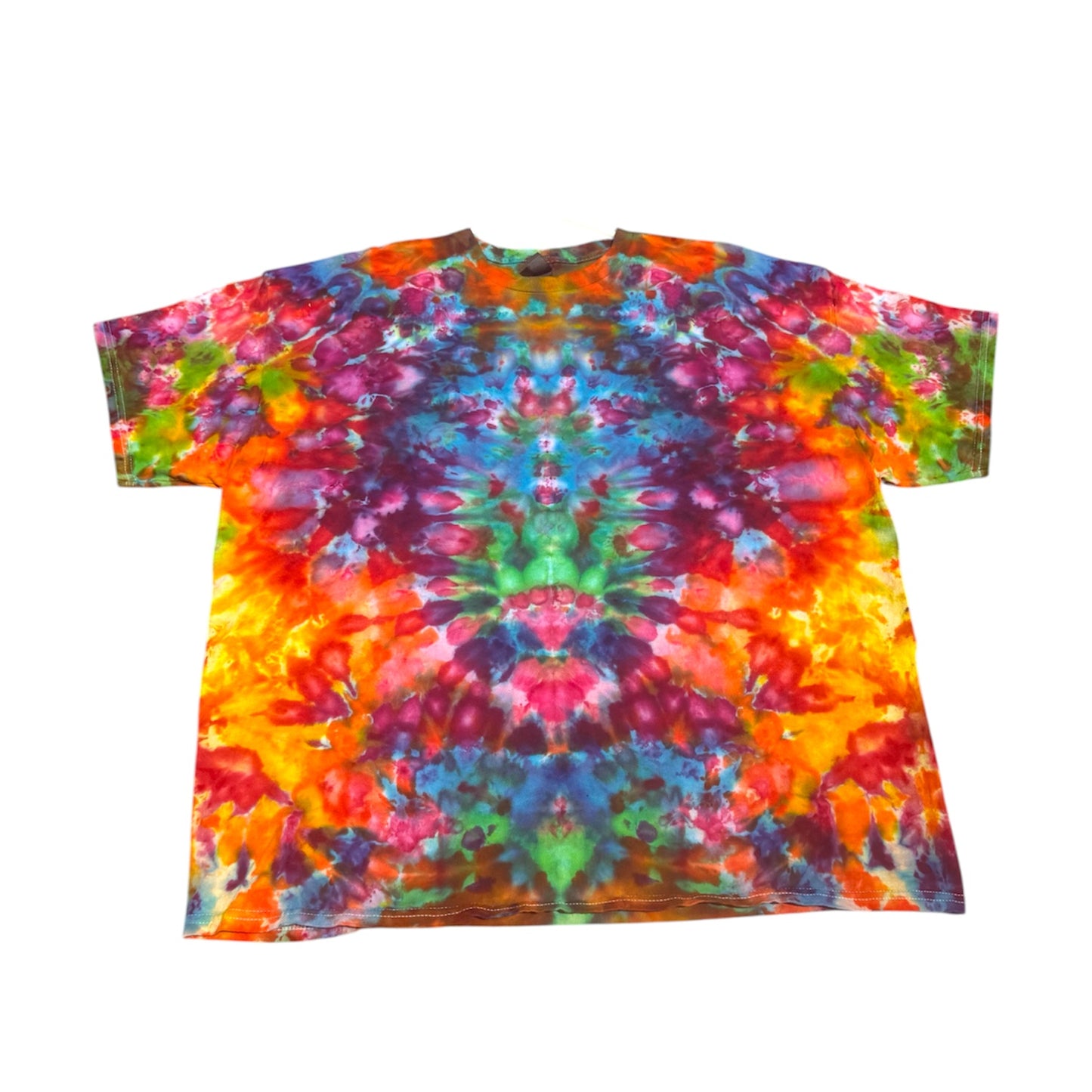 Plus Sizes Unique One-Of-A-Kind Handmade Tie Dye Ice Dye Shirt
