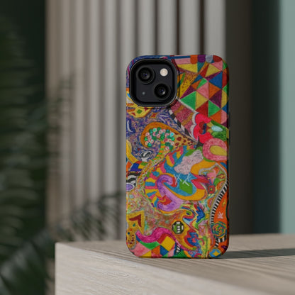 Magnetic Impact-Resistant Phone Case — Colorful Abstract Art Design