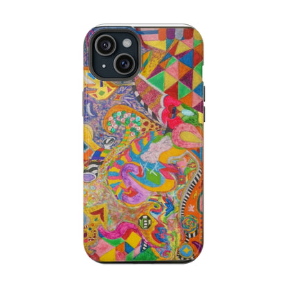 Magnetic Impact-Resistant Phone Case — Colorful Abstract Art Design