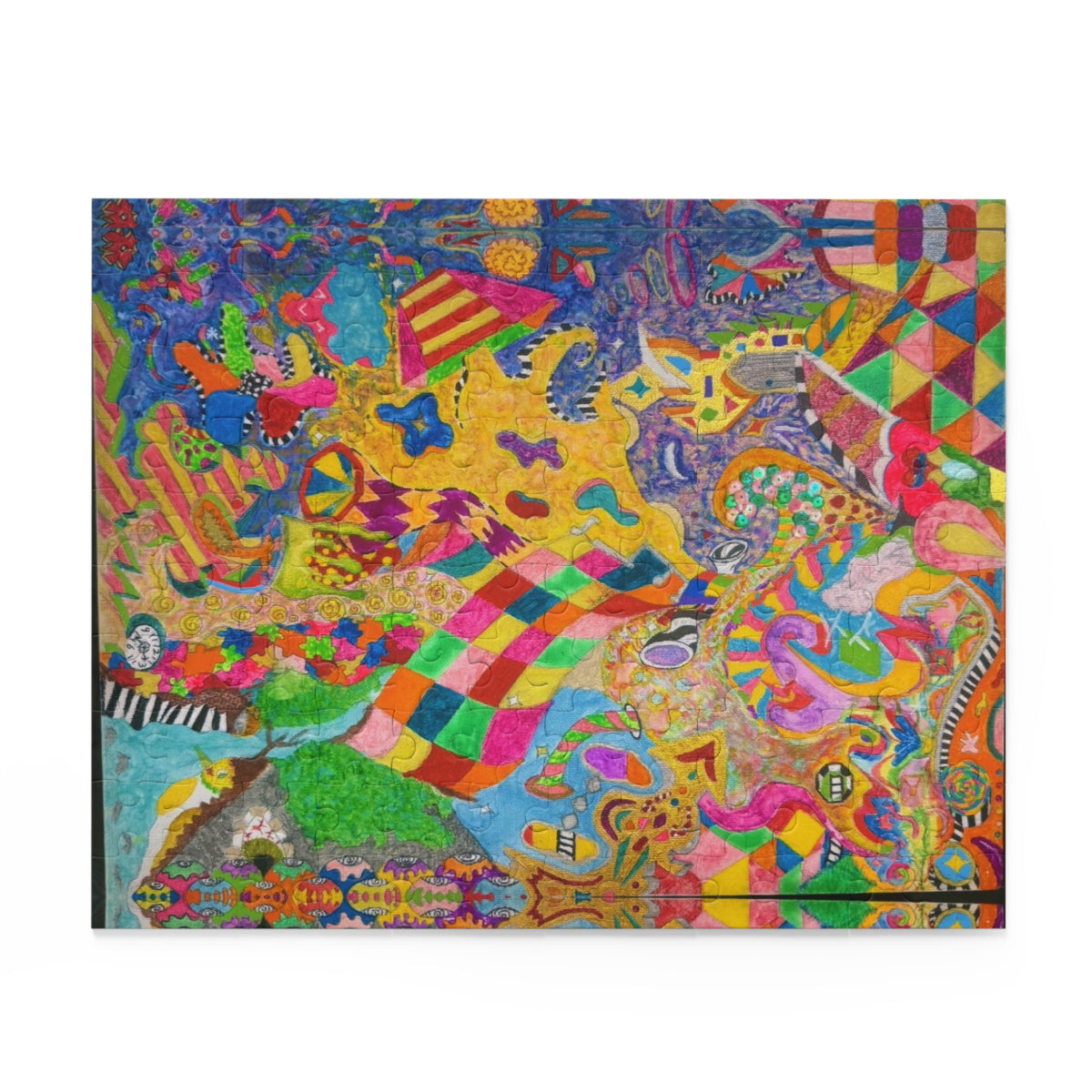Abstract Kaleidoscope Puzzle — Colorful 120/252/500-Piece Jigsaw