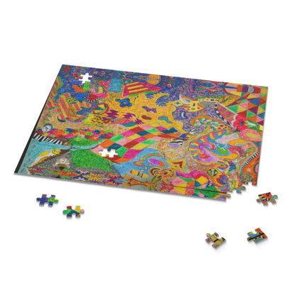 Abstract Kaleidoscope Puzzle — Colorful 120/252/500-Piece Jigsaw
