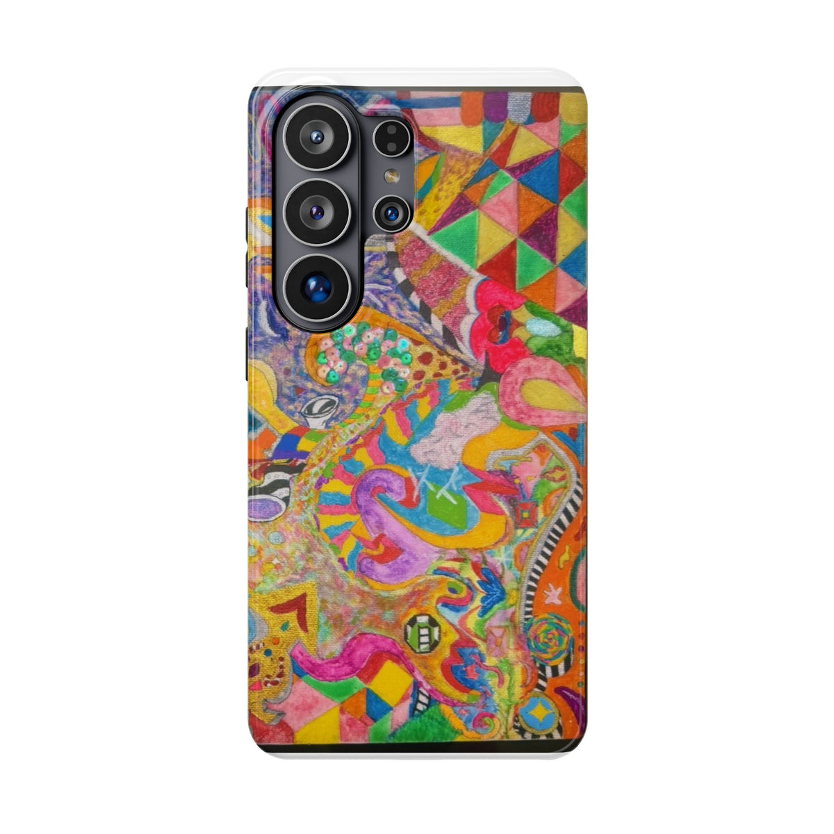 Magnetic Impact-Resistant Phone Case — Colorful Abstract Art Design