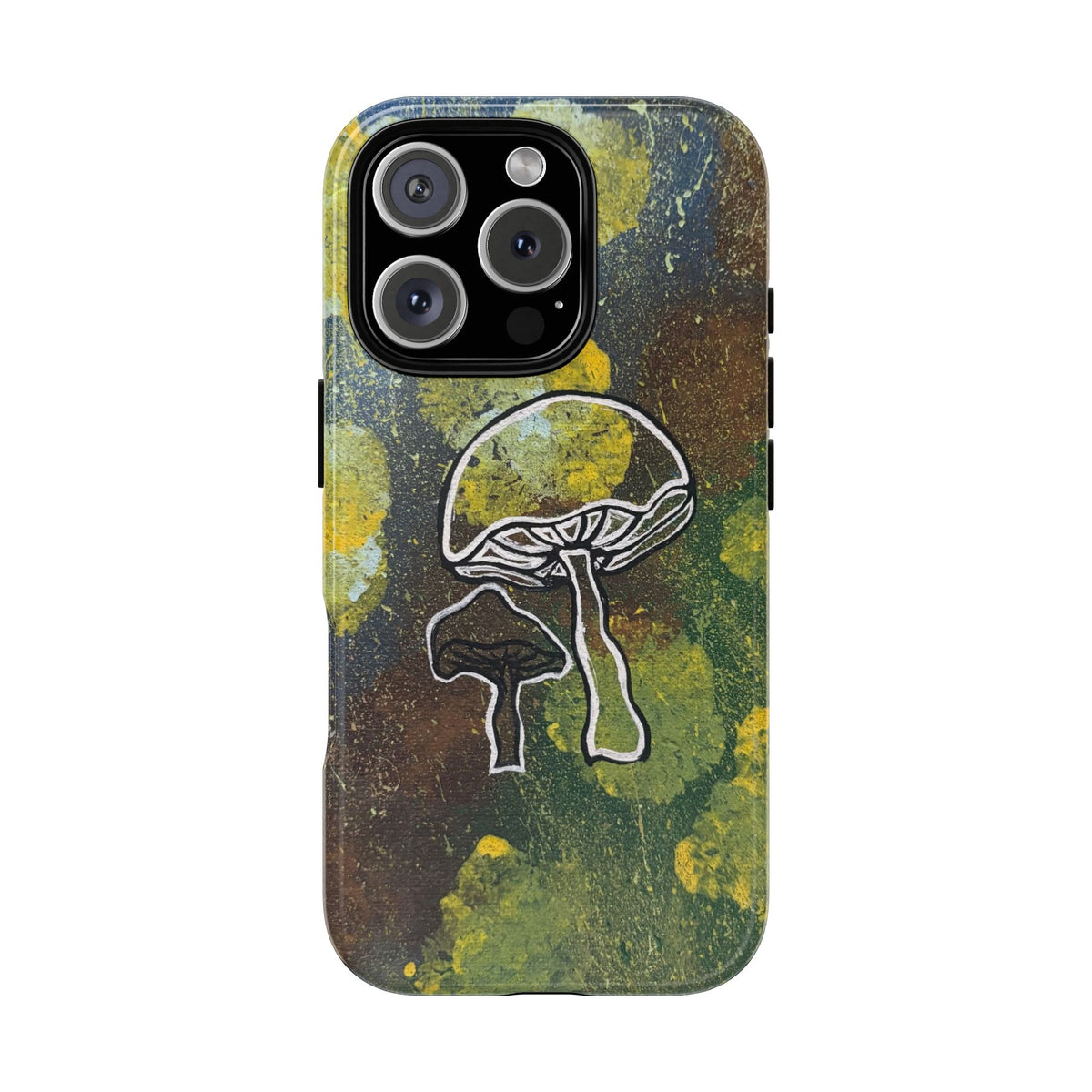 Mushroom Art Tough Phone Case — Botanical Forest Vibes, Protective iPhone Cover