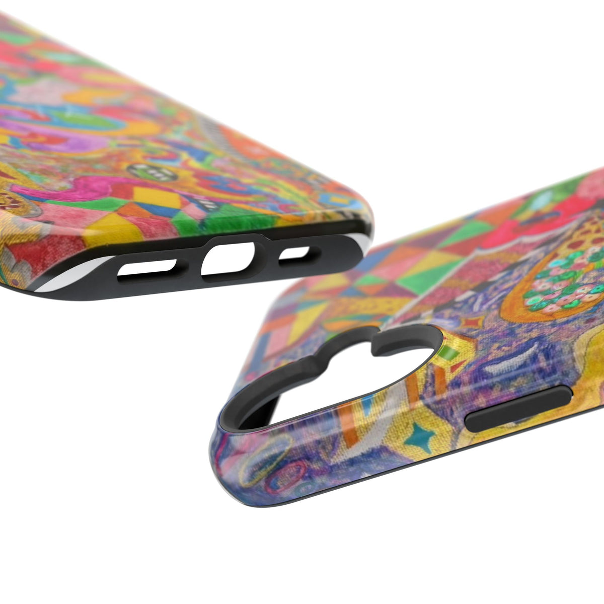 Magnetic Impact-Resistant Phone Case — Colorful Abstract Art Design
