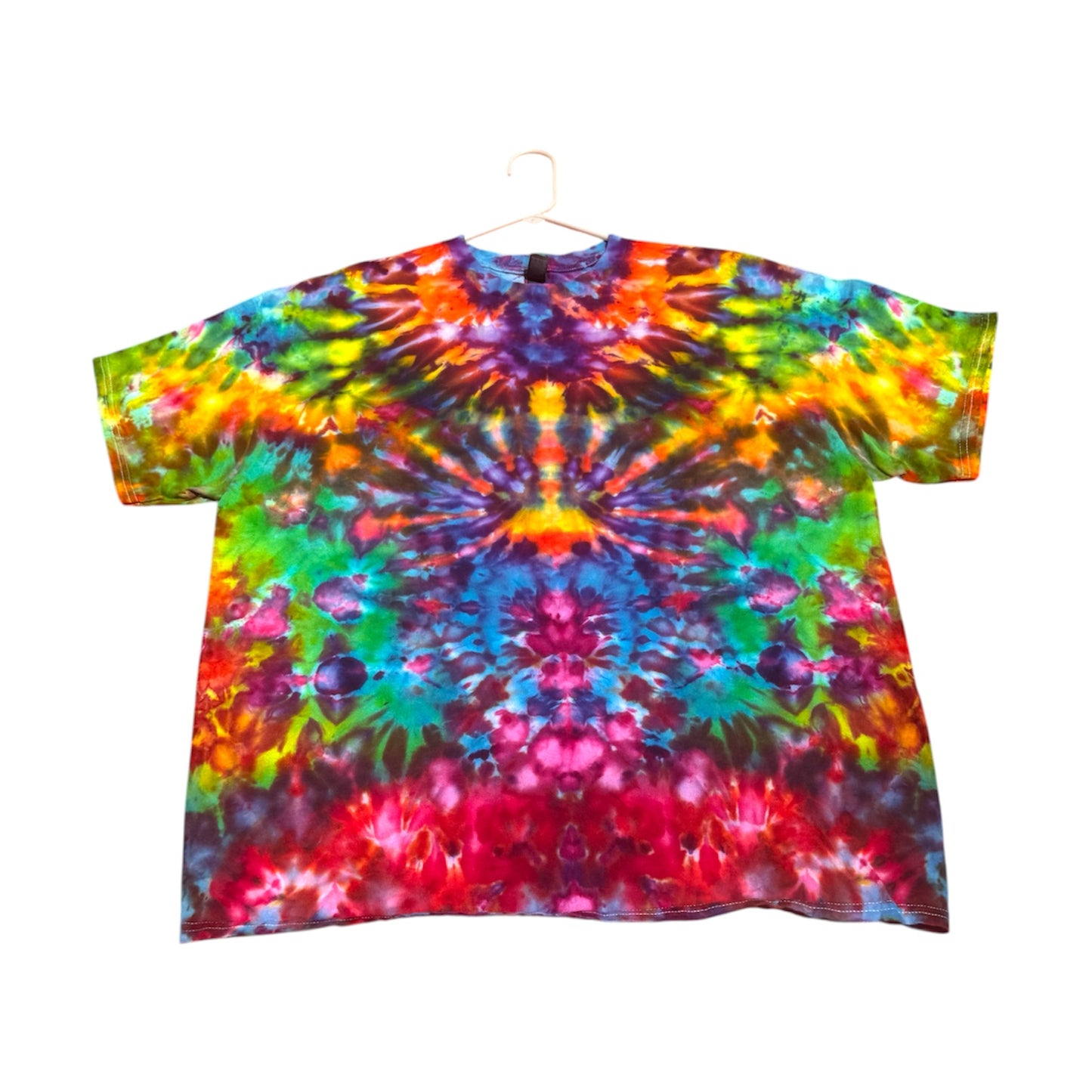 Plus Sizes Unique One-Of-A-Kind Handmade Tie Dye Ice Dye Shirt