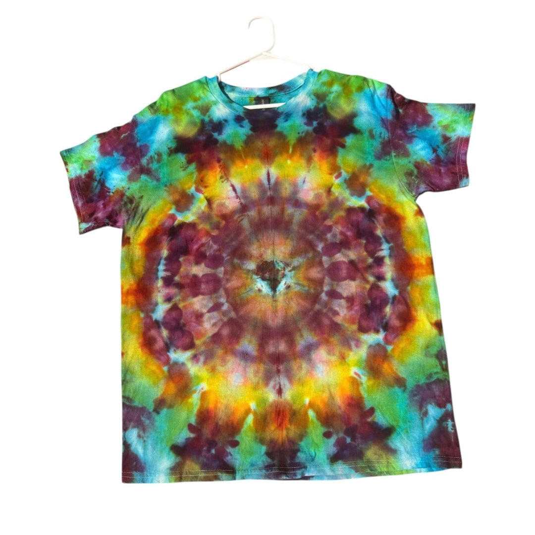 Large Unique One-Of-A-Kind Handmade Tie Dye Ice Dye Shirt