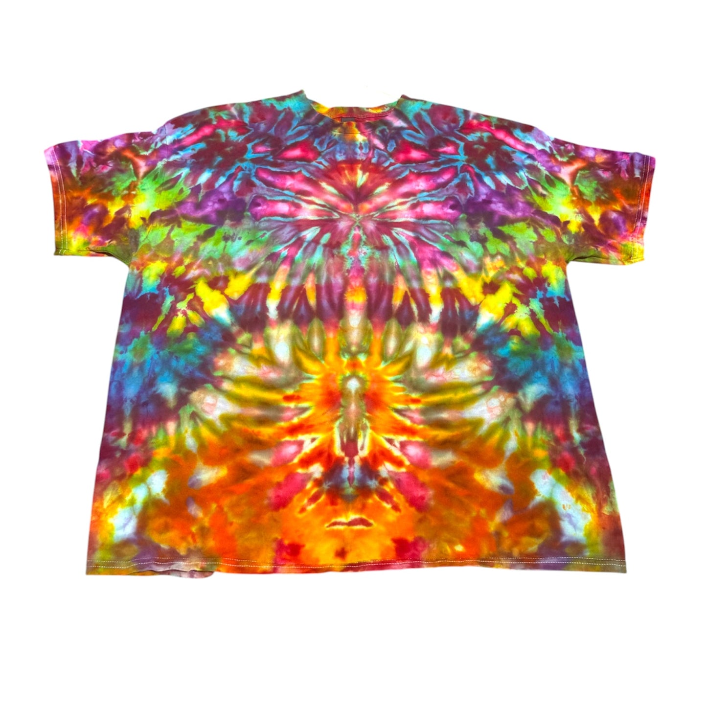 Plus Sizes Unique One-Of-A-Kind Handmade Tie Dye Ice Dye Shirt
