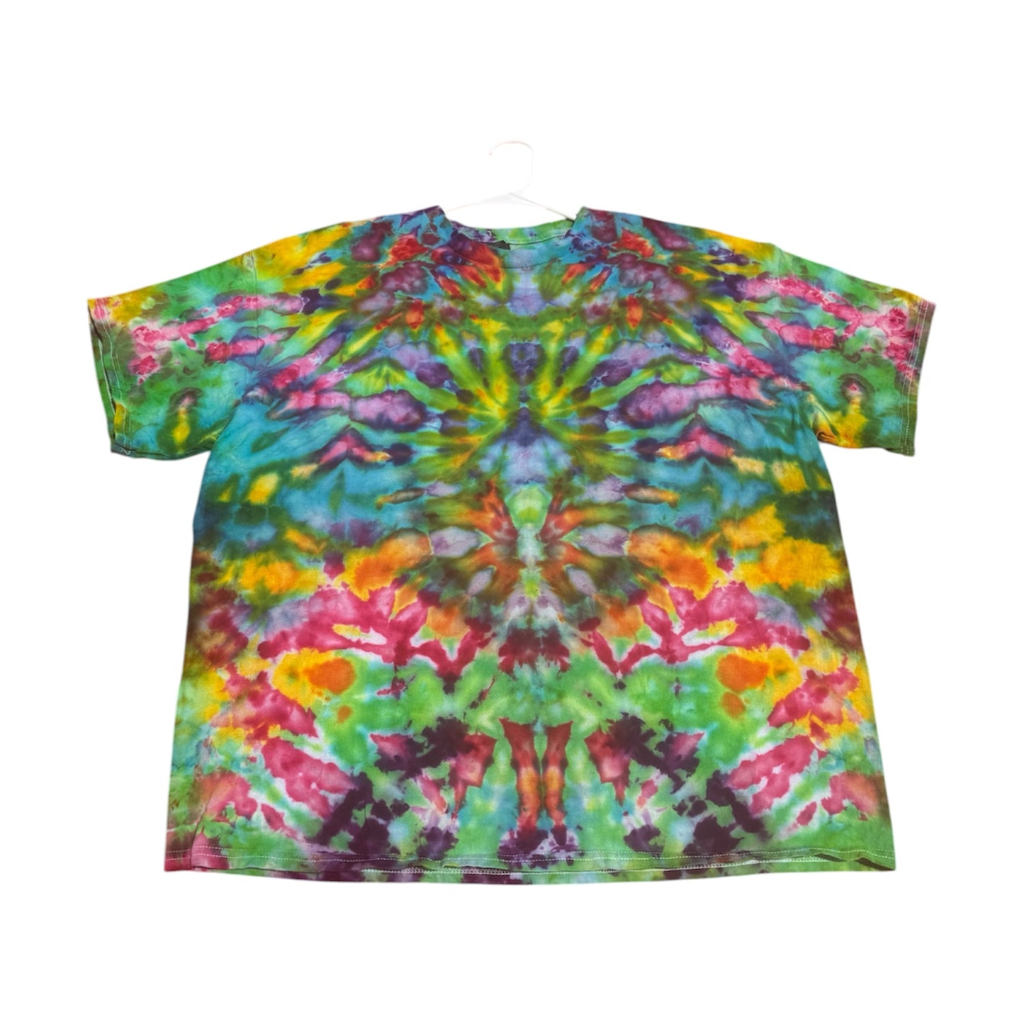 Plus Sizes Unique One-Of-A-Kind Handmade Tie Dye Ice Dye Shirt