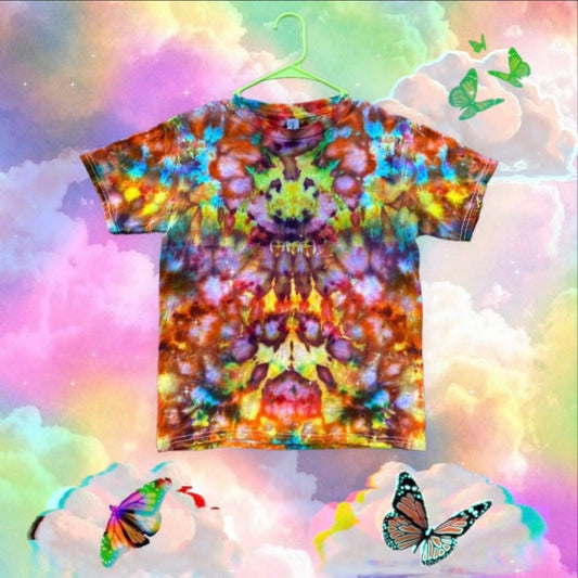 Youth Medium Unique One Of A Kind Handmade Tie Dye Wearable Adventure Shirt