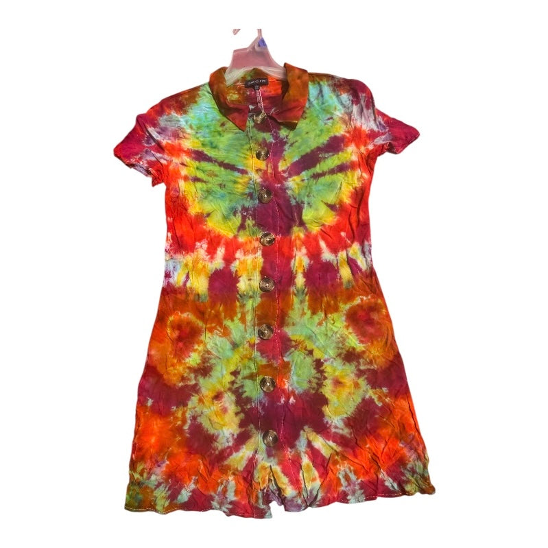 Tie Dye Dresses Unique One-Of-A-Kind Handmade Tie Dye Ice Dye Dress