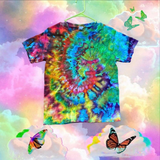 Youth Medium Unique One Of A Kind Handmade Tie Dye Wearable Adventure Shirt