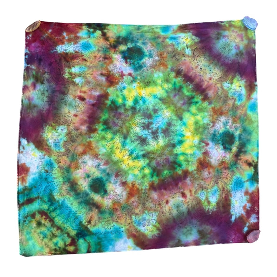 Bandanas Unique One-Of-A-Kind Handmade Tie Dye Ice Dye Bandana