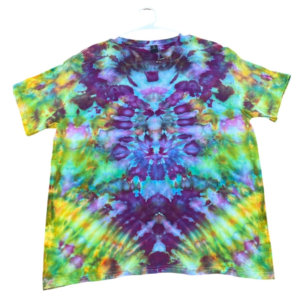 Large Unique One-Of-A-Kind Handmade Tie Dye Ice Dye Shirt