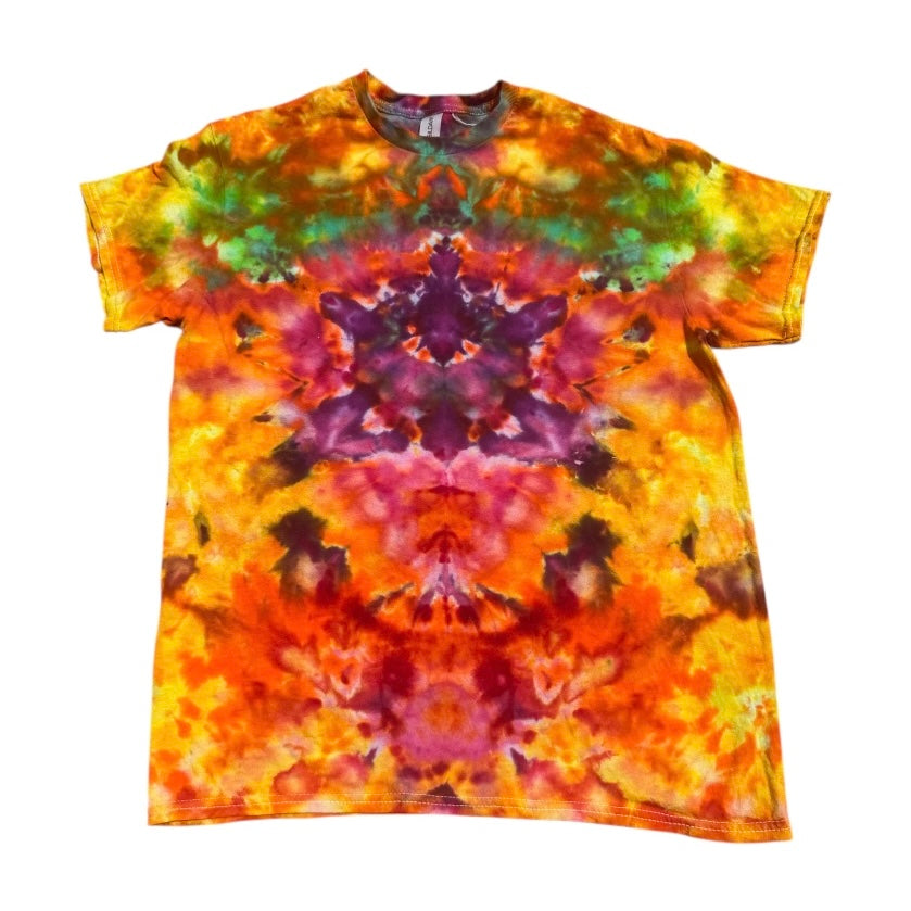 Medium Unique One-Of-A-Kind Handmade Tie Dye Ice Dye Shirt