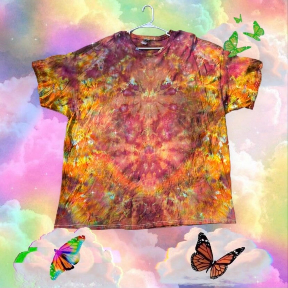 Size 4X Unique One Of A Kind Handmade Tie Dye Wearable Adventure Shirt