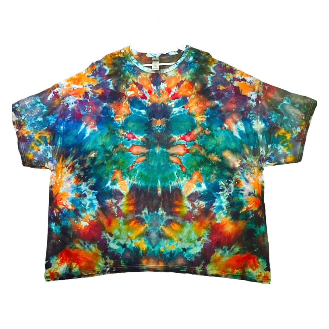 Size 5X Snow Tie Dye Unique One Of A Kind Handmade Tie Dye Wearable Adventure Shirt