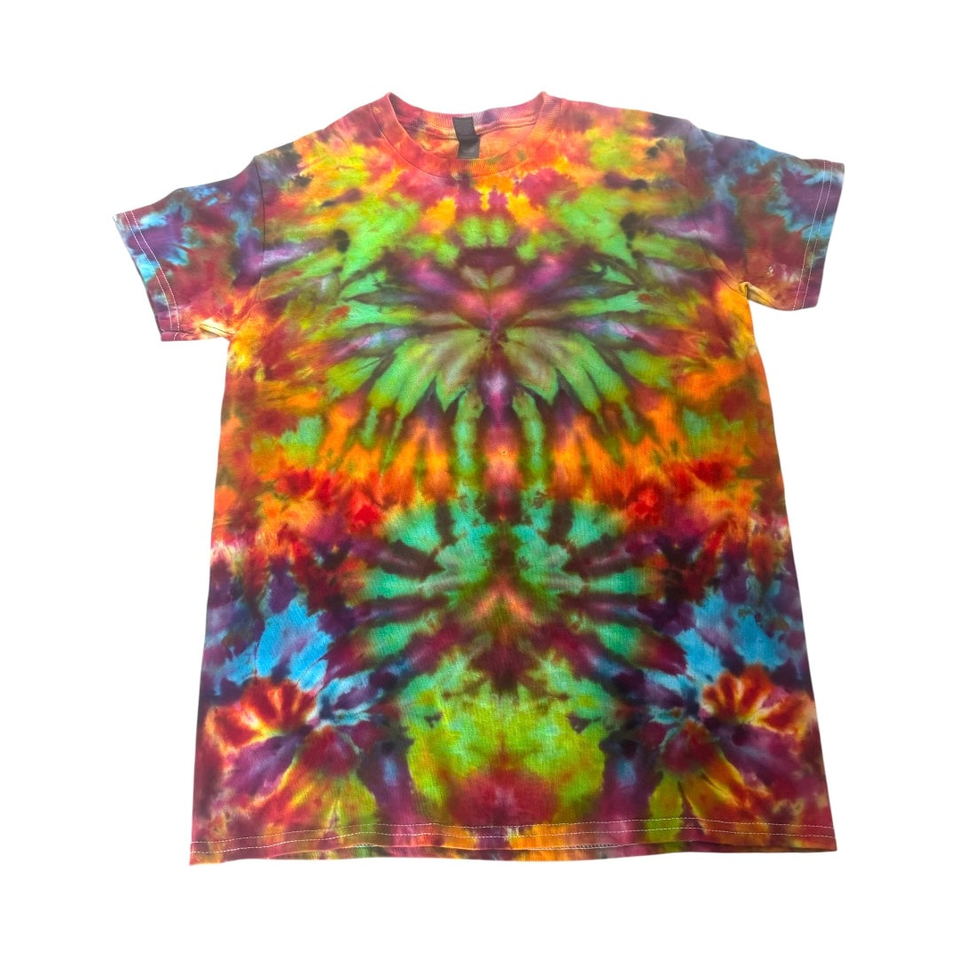Small Unique One-Of-A-Kind Handmade Tie Dye Ice Dye Shirt
